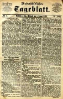 Niederschlesisches Tageblatt, no 3 (Grünberg i. Schl., Mittwoch, den 4. Januar 1893)