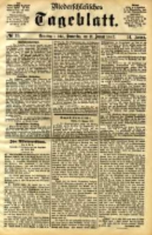 Niederschlesisches Tageblatt, no 10 (Gr&uuml;nberg i. Schl., Donnerstag, den 12. Januar 1893)