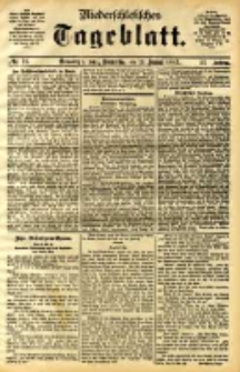 Niederschlesisches Tageblatt, no 16 (Grünberg i. Schl., Donnerstag, den 19. Januar 1893)