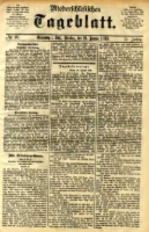 Niederschlesisches Tageblatt, no 20 (Grünberg i. Schl., Dienstag, den 24. Januar 1893)