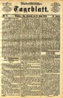 Niederschlesisches Tageblatt, no 24 (Gr&uuml;nberg i. Schl., Sonnabend, den 28. Januar 1893)