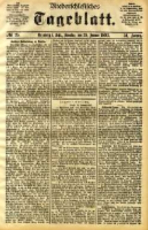 Niederschlesisches Tageblatt, no 25 (Gr&uuml;nberg i. Schl., Sonntag, den 29. Januar 1893)
