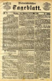 Niederschlesisches Tageblatt, no 70 (Grünberg i. Schl., Donnerstag, den 23. März 1893)
