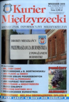 Kurier Międzyrzecki. Miesięcznik Informacyjny Międzyrzeczan, nr 9 (wrzesień 2013 r.)