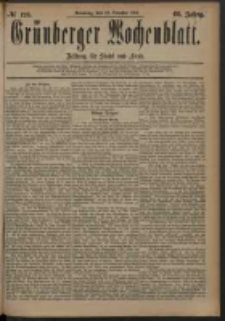 Grünberger Wochenblatt: Zeitung für Stadt und Land, No. 126. (19. October 1884)