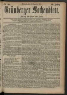 Grünberger Wochenblatt: Zeitung für Stadt und Land, No. 151. (17. December 1884)