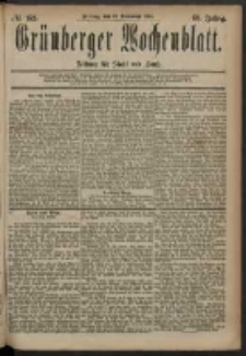 Grünberger Wochenblatt: Zeitung für Stadt und Land, No. 152. (19. December 1884)