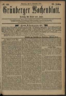 Grünberger Wochenblatt: Zeitung für Stadt und Land, No. 153. (21. December 1884)