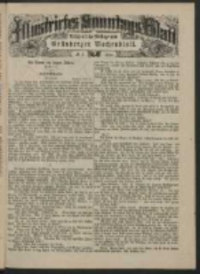 Illustrirtes Sonntags Blatt: W&ouml;chentliche Beilage zum Gr&uuml;nberger Wochenblatt, No. 2. (1884)