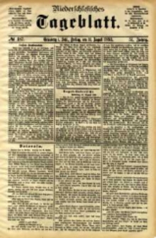 Niederschlesisches Tageblatt, no 187 (Gr&uuml;nberg i. Schl., Freitag, den 11. August 1893)