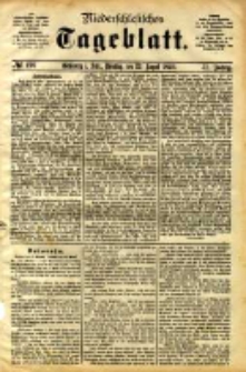 Niederschlesisches Tageblatt, no 196 (Grünberg i. Schl., Dienstag, den 22. August 1893)