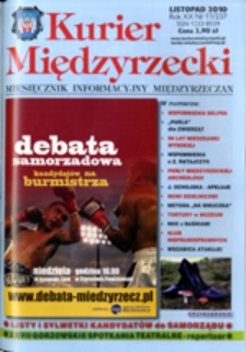 Kurier Międzyrzecki. Miesięcznik Informacyjny Międzyrzeczan, nr 11 (listopad 2010 r.)