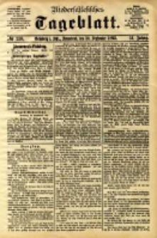 Niederschlesisches Tageblatt, no 230 (Gr&uuml;nberg i. Schl., Sonnabend, den 30. September 1893)
