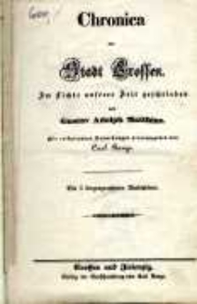 Chronica der Stadt Crossen : im Lichte unserer Zeit geschrieben