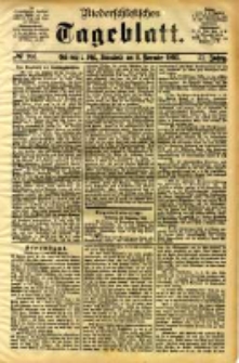 Niederschlesisches Tageblatt, no 266 (Gr&uuml;nberg i. Schl., Sonnabend, den 11. November 1893)