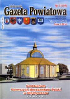 Międzyrzecka Gazeta Powiatowa, nr 11, (listopad 2000 r.)
