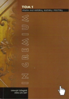 In Gremium : studia nad historią, kulturą i polityką, tom 1