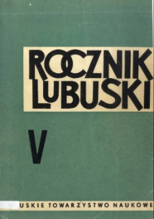 Rocznik Lubuski (t. 5)