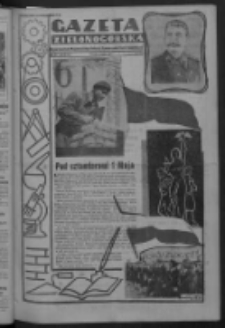 Gazeta Zielonog&oacute;rska : organ Komitetu Wojew&oacute;dzkiego Polskiej Zjednoczonej Partii Robotniczej R. IV Nr 119 (1 maja 1951). - Wyd. ABCDE