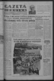 Gazeta Lubuska : organ Komitetu Wojewódzkiego Polskiej Zjednoczonej Partii Robotniczej R. III Nr 136 (18 maja 1950). - Wyd. ABCDEFG