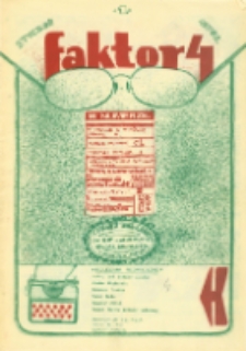 Faktor: jednodniówka Klubu Dziennikarzy Studenckich, [4] [styczeń 1976]