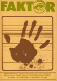 Faktor: jednodniówka Klubu Dziennikarzy Studenckich, 25 (grudzień 1980)