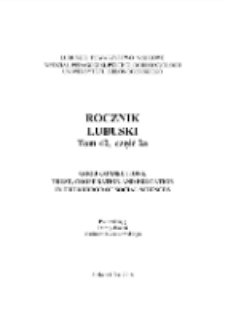 Rocznik Lubuski (t. 42, cz. 2a): Good connections. Trust, Cooperation and Education in the Mirror of Social Sciences