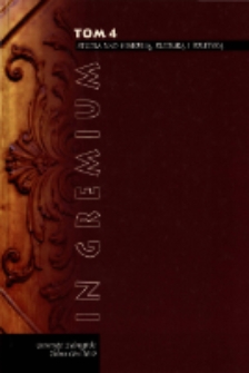 In Gremium : studia nad historią, kulturą i polityką, tom 4