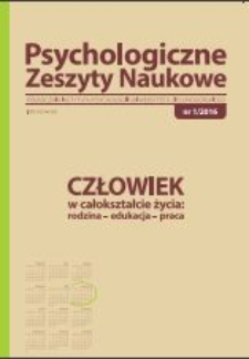 Psychologiczne Zeszyty Naukowe: półrocznik Instytutu Psychologii Uniwersytetu Zielonogórskiego, tom 1/2017
