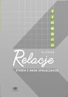 Relacje. Studia z Nauk Społecznych, tom 2 - spis treści