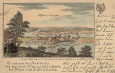 Kostrzyn / Cűstrin; Gruss aus der Residentz des weyland Marggraffen Hans der Beste undt Stadt Cűstrin