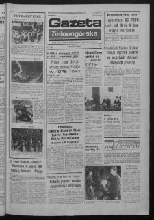 Gazeta Zielonogórska : organ KW Polskiej Zjednoczonej Partii Robotniczej R. XXIV Nr 7 (9 stycznia 1975). - Wyd. A