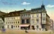 Świebodzin / Schwiebus; Marktseite mit Matzke's Hotel
