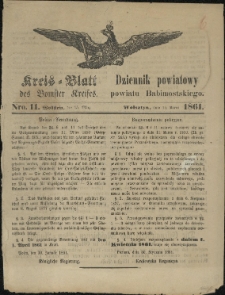 Kreisblatt des Bomster Kreises, Nro. 11. (15. März 1861)
