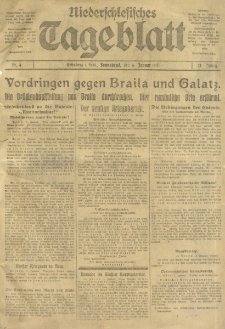 Niederschlesisches Tageblatt, no 4 (Sonnabend, den 6. Januar 2017)