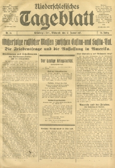 Niederschlesisches Tageblatt, no 13 (Mittwoch, den 17. Januar 1917)