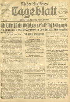 Niederschlesisches Tageblatt, no 20 (Donnerstag, den 25. Januar 1917)