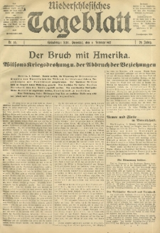 Niederschlesisches Tageblatt, no 30 (Dienstag, den 6. Februar 1917)