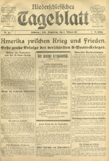 Niederschlesisches Tageblatt, no 32 (Donnerstag, den 8. Februar 1917)