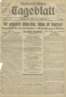 Niederschlesisches Tageblatt, no 33 (Freitag, den 9. Februar 1917)