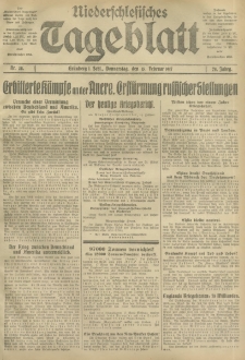 Niederschlesisches Tageblatt, no 38 (Donnerstag, den 15. Februar 1917)