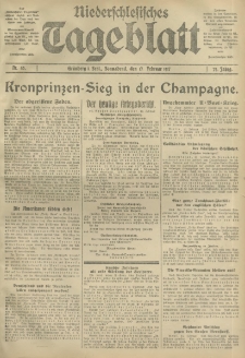 Niederschlesisches Tageblatt, no 40 (Sonnabend, den 17. Februar 1917)