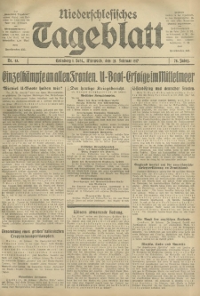Niederschlesisches Tageblatt, no 43 (Mittwoch, den 21. Februar 1917)