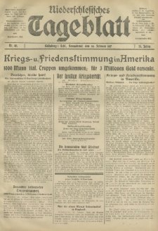 Niederschlesisches Tageblatt, no 46 (Sonnabend, den 24. Februar 1917)