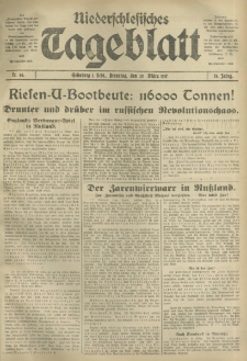 Niederschlesisches Tageblatt, no 66 (Dienstag, den 20, März 1917)
