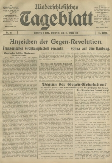 Niederschlesisches Tageblatt, no 67 (Mittwoch, den 21. März 1917)