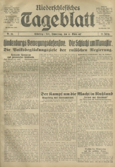 Niederschlesisches Tageblatt, no 68 (Donnerstag, den 22. März 1917)