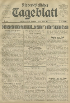 Niederschlesisches Tageblatt, no 78 (Dienstag, den 3. April 1917)