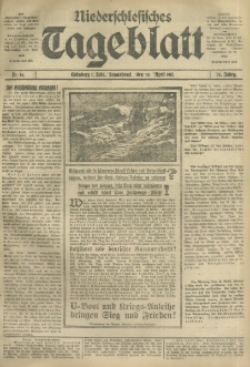Niederschlesisches Tageblatt, no 86 (Sonnabend, den 14. April 1917)