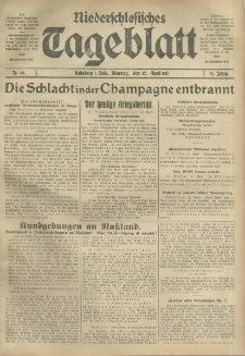 Niederschlesisches Tageblatt, no 88 (Dienstag, den 17. April 1917)